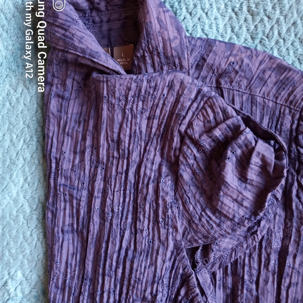 Apt. 9 Crinkled Button Down Blouse - image 6